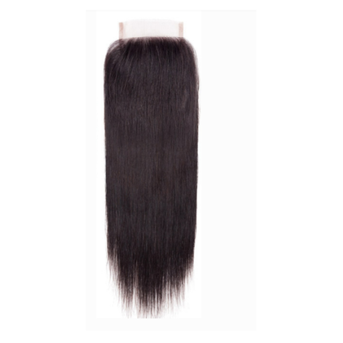 Brazilian Hair Lace closure 4"x4' Straight with Baby hair Natural black Color by dressmaker 100% Human Hair