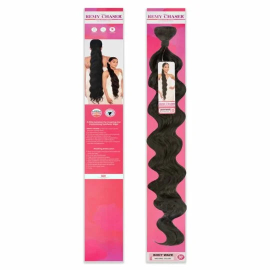 Remy Chaser Premium Virgin Synthetic Body Wave Hair – 30 Inch (Natural Colour)