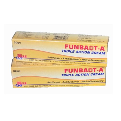 Funbact-A Triple Action Cream 30g (pack of 2)