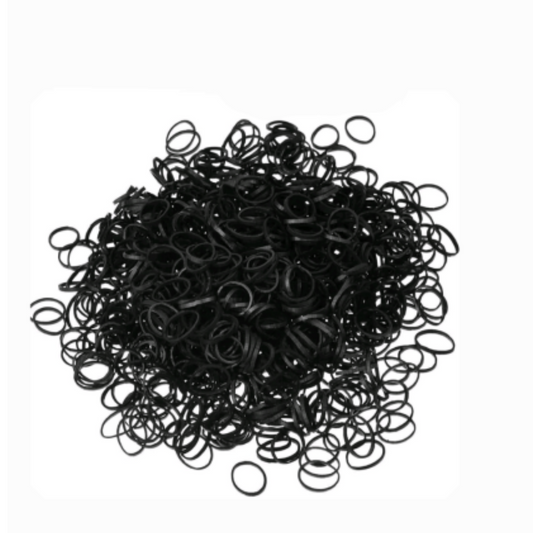 Rubber Bands Small black Elastics 500pcs