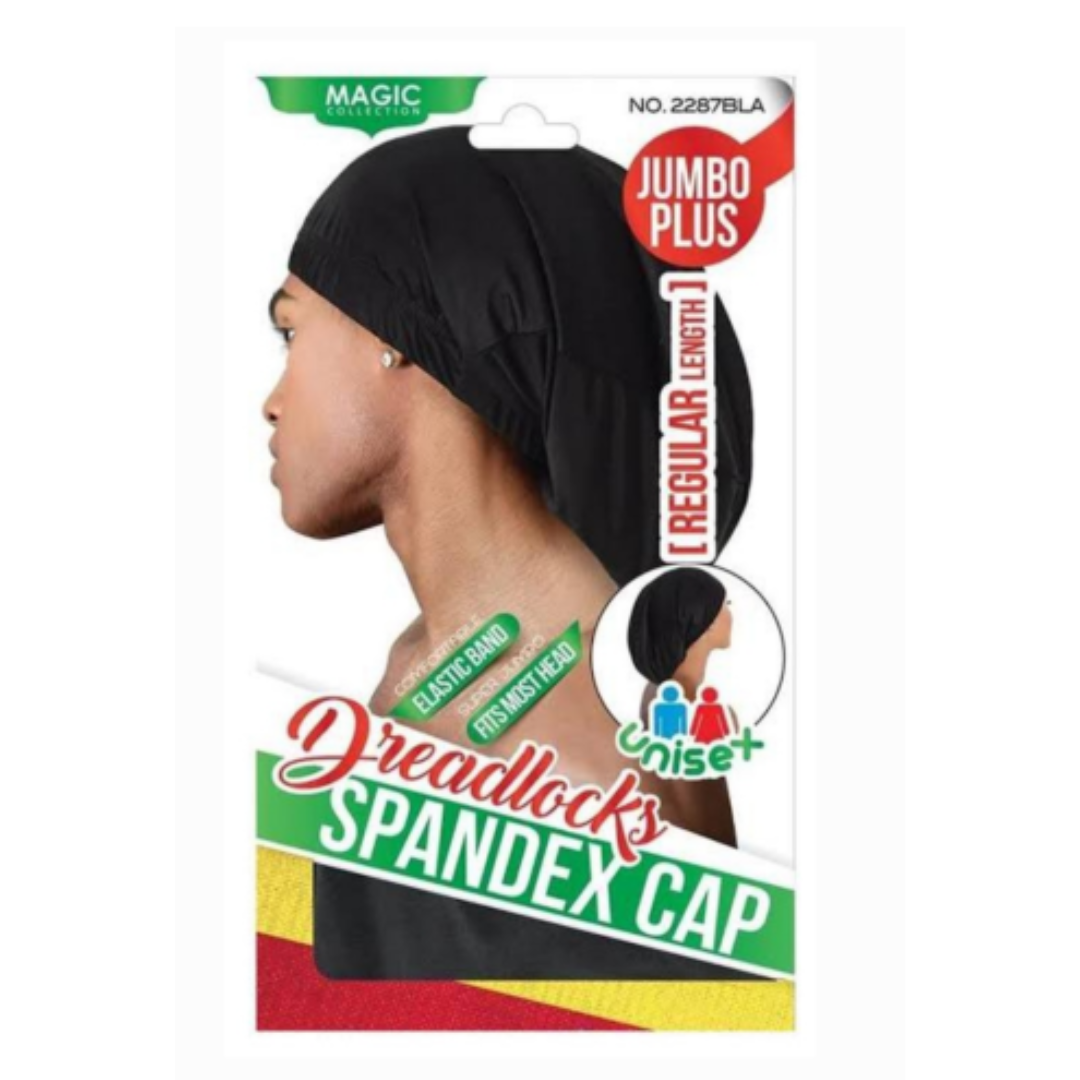 Magic Collection Dreadlock Spandex-Kappe Jumbo Plus Schwarz
