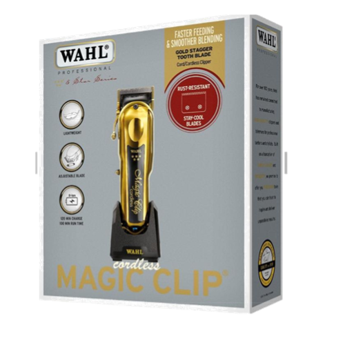 Wahl Magic Cordless Clip Clipper Gold Uk Plug