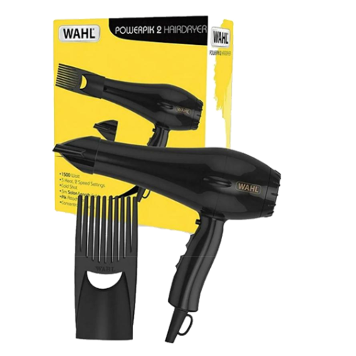 Wahl PowerPik2 1500 W Turbo-Haartrockner mit Afro Comb Pik-Aufsatz