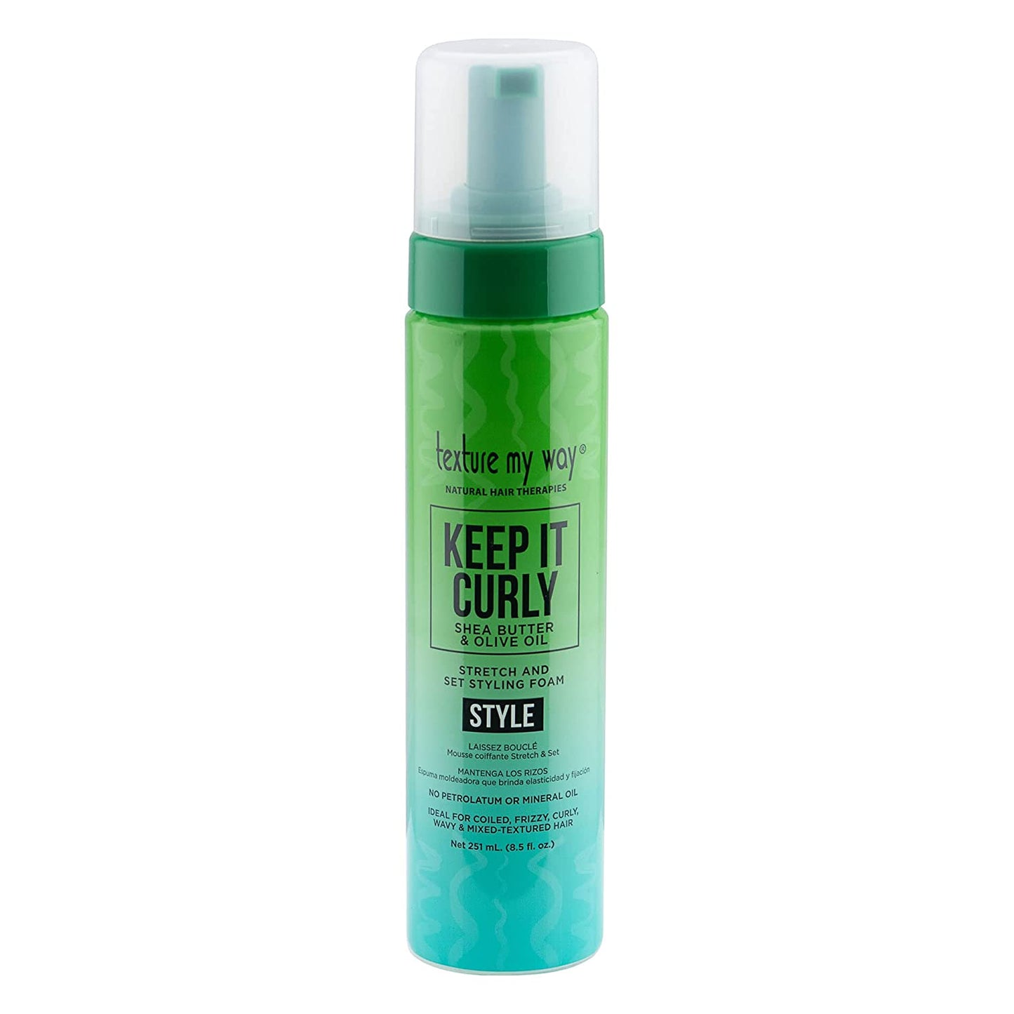 Texture My Way Keep It Curly Stretch And Set Styling Foam (8.5 oz.)