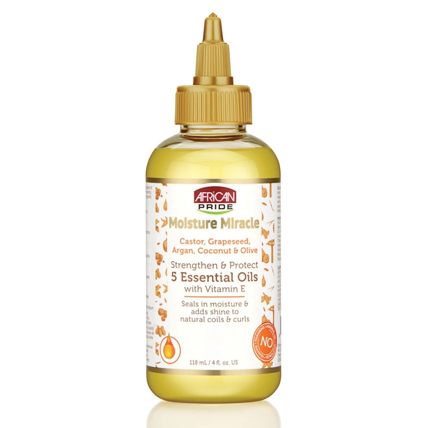 African Pride Moisture Miracle 5 Essential Oils For Hair To Strengthen & Protect 118 ml