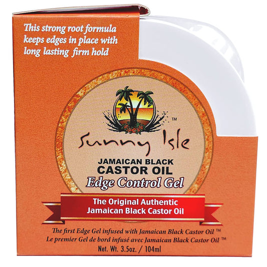 Sunny Isle Jamaican Black Castor Oil Edge Control Hair Gel 3.5 oz