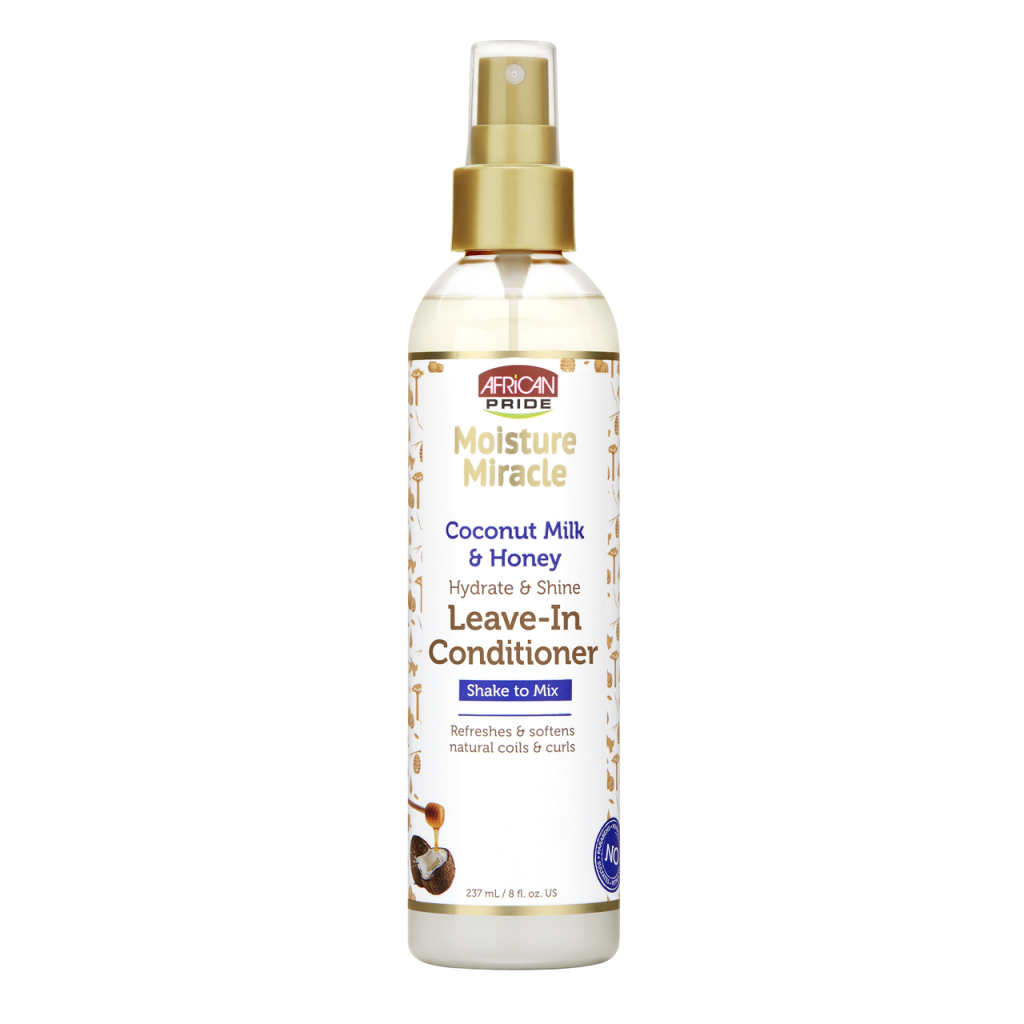 African Pride Moisture Miracle Coconut Milk & Honey Leave In Conditioner 8oz