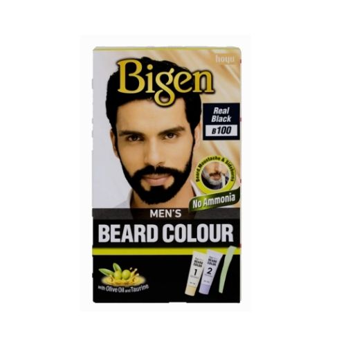Bigen Men's Beard Colour - B100 - Real Black