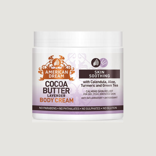 American Dream Cocoa Butter Lavender Skin Smoothing Cream Jar 500ml
