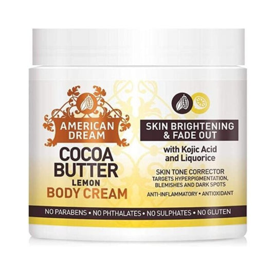 American Dream Cocoa Butter Lemon Skin Brightening Cream Jar 500ml