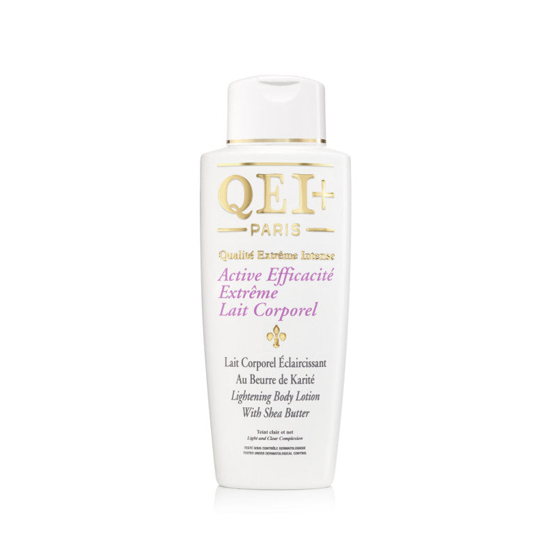 QEI + Paris Aufhellende Körperlotion, 500 ml – Wirksamkeit Sheabutter