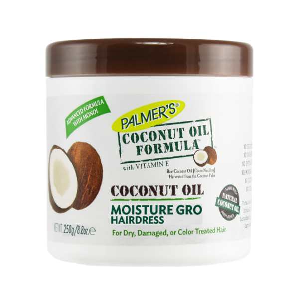 palmer's coconut oil moisture gro hairdress Palmer'S Coconut Oil Formula Moisture Gro Shining Hairdress 250G – afrohairshop