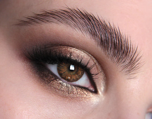Auburn Contact Lenses | Rich Hazel-Brown Eyes