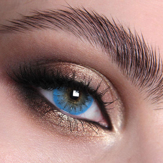 Buckingham Blue Contact Lenses – Elegant Deep Blue Eyes