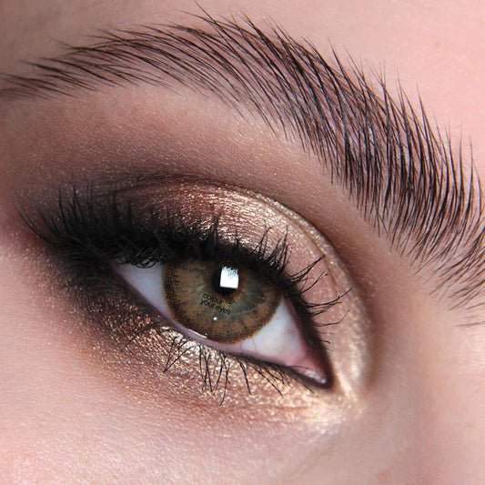 Caramel Tea Contact Lenses | MesmerEyez