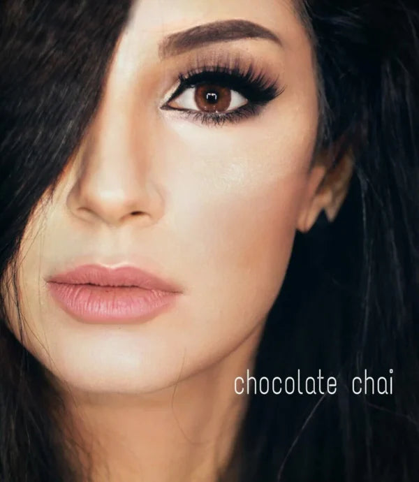 Chocolate Chai Contact Lenses | Warm Brown Eye Colour