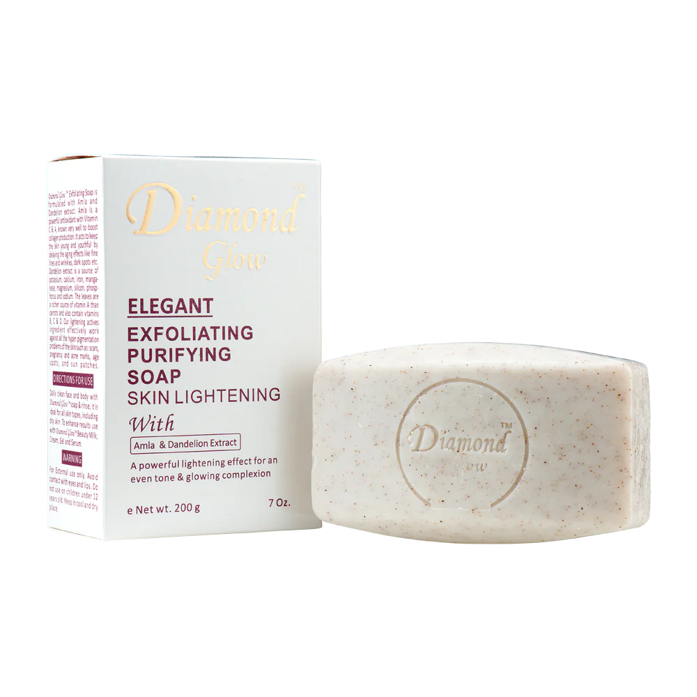 Diamond Glow Elegant Exfoliating Purifying Soap