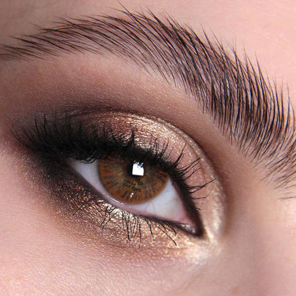 Honey Contact Lenses | Warm Amber Eyes