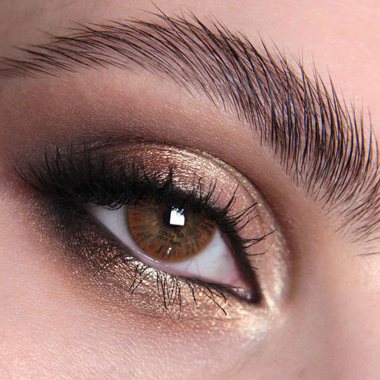 Honey Contact Lenses | Warm Amber Eyes