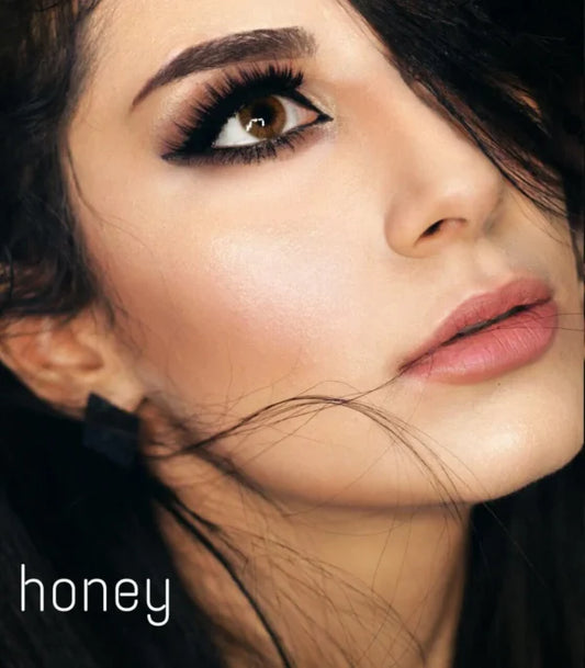 Honey Contact Lenses | Warm Amber Eyes