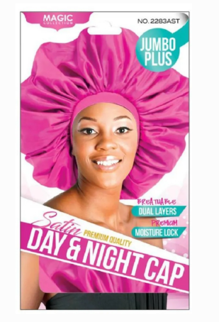 Magic Collection Womens jumbo plus Day & Night Cap (pink)