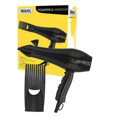 Wahl PowerPik2 1500w Turbo Hair Dryer With Afro Comb Pik attachement