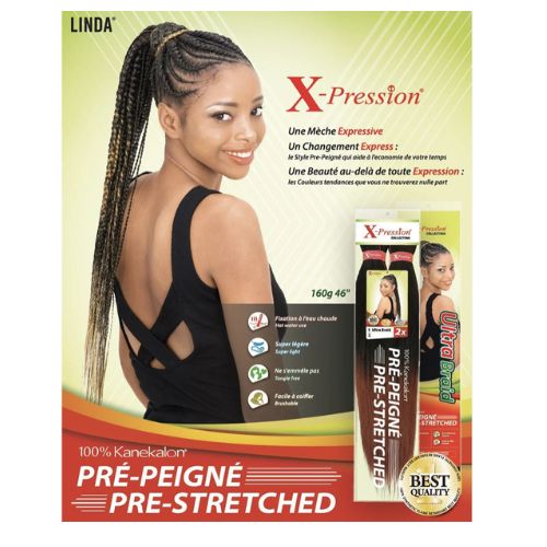 Xpression Ultra Braid Pre-Stretched 46" 160g