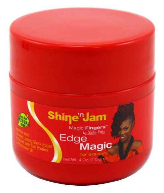 Shine 'N Jam Ampro Magic Fingers For Braiders Edge Extreme Hold 4oz. (Original)