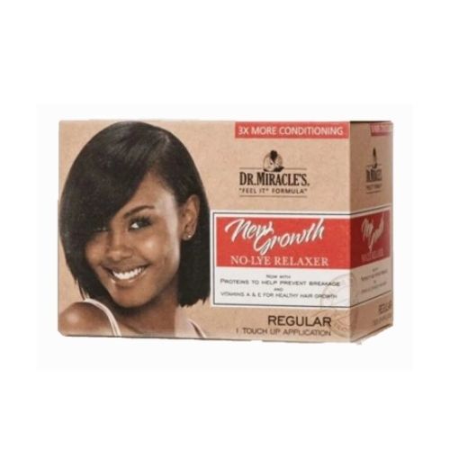 Dr. Miracles New Growth Touch Up Anwendung Relaxer Kit Regulär