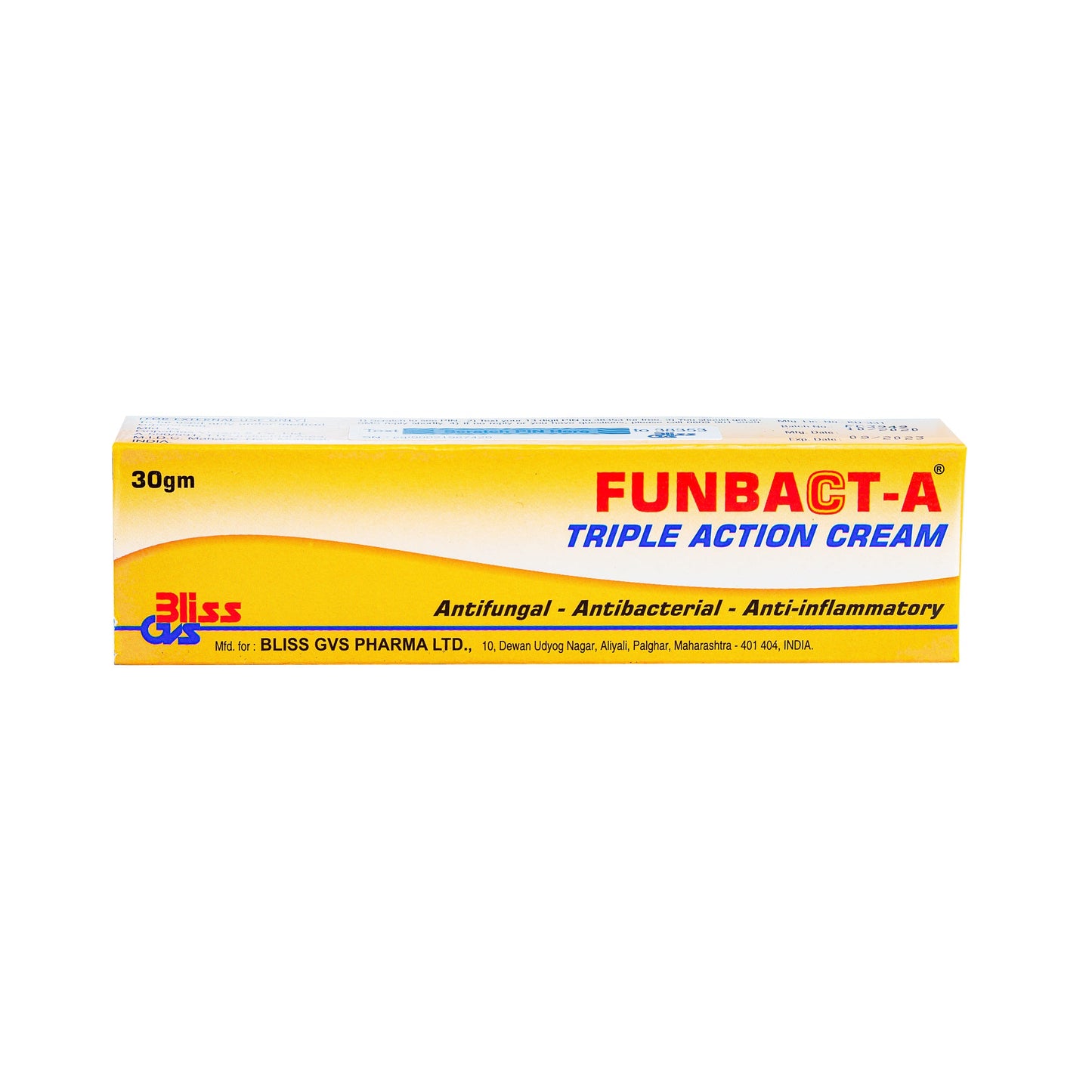 Funbact-A Triple Action Cream 30g