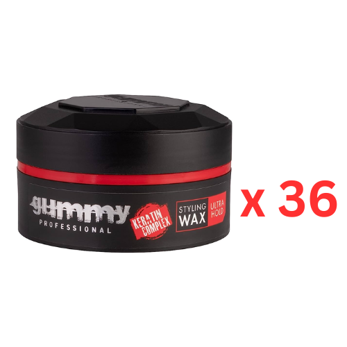 Gummy Ultra Hold Haarwachs, volle Schachtel mit 36 ​​Stück